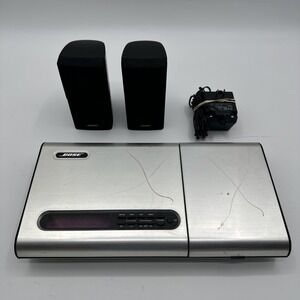 BOSE Music Center Model 5 for Lifestyle W/ Power Cord Silver Black Speakers READ